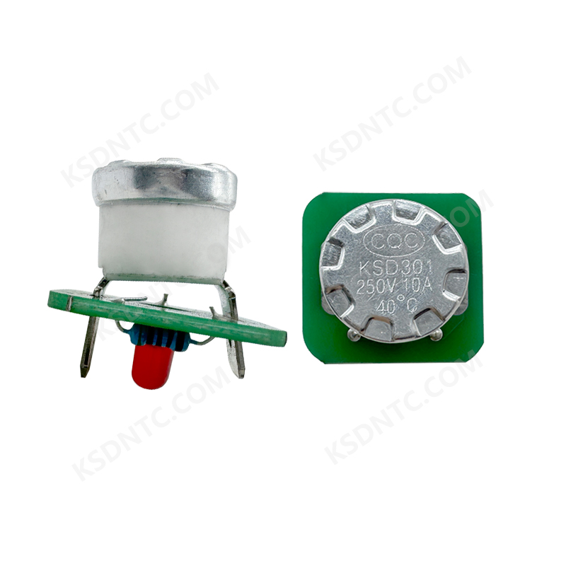 KSD301 陶瓷圆盖弯固带灯板