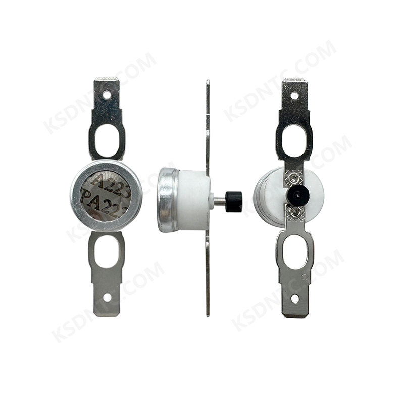 KSD301 Ceramic Flat Foot Fixed Ring Perforation