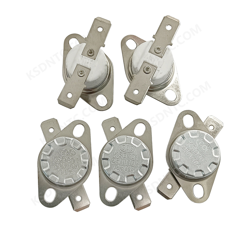 KSD301 10A 陶瓷平脚活动环高温