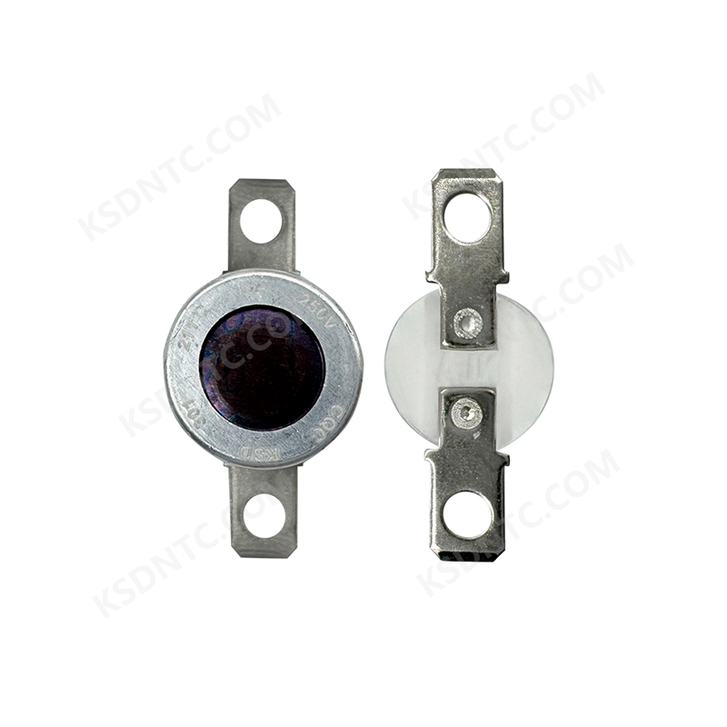 KSD301 ceramic round cover perforated flat fixing